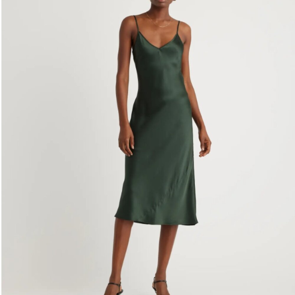 Quince 100% Washable Silk Slip Dress Size XL (10-12)